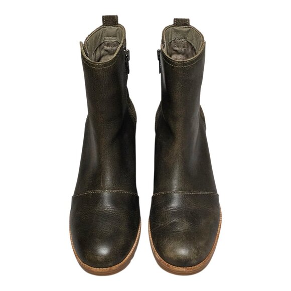 Sorel Womens Cate Major Boot Size 8.5 Waterproof Brown Leather Block Heel Bootie - Picture 6 of 10